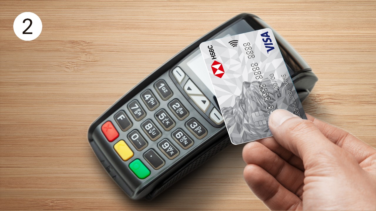 credit card and credit card payment machine