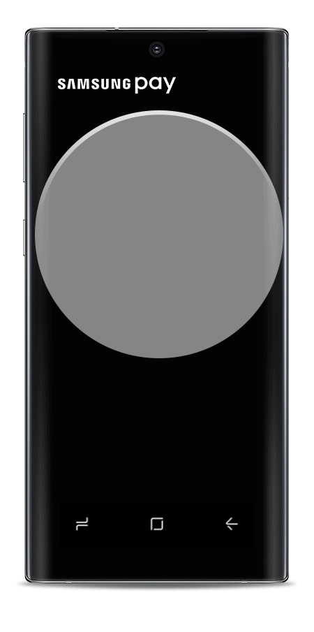 Samsung Pay on a smartphone