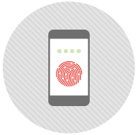 Log on to the app using biometrics authentication
