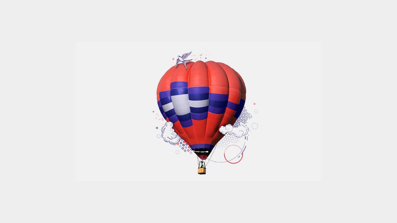 Hot air balloon; image used for Vietnam Premier World Mastercard page