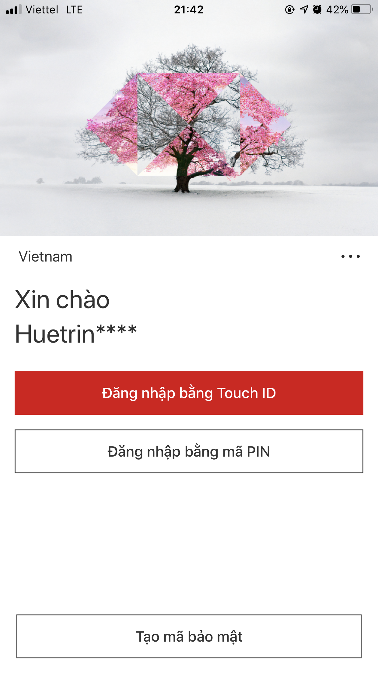 nhập PIN